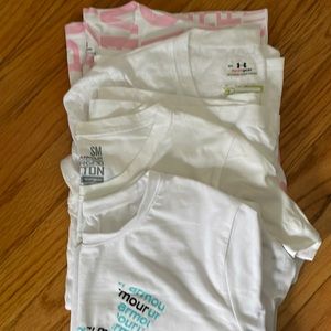 White Under Armour Heat Gear Shirts